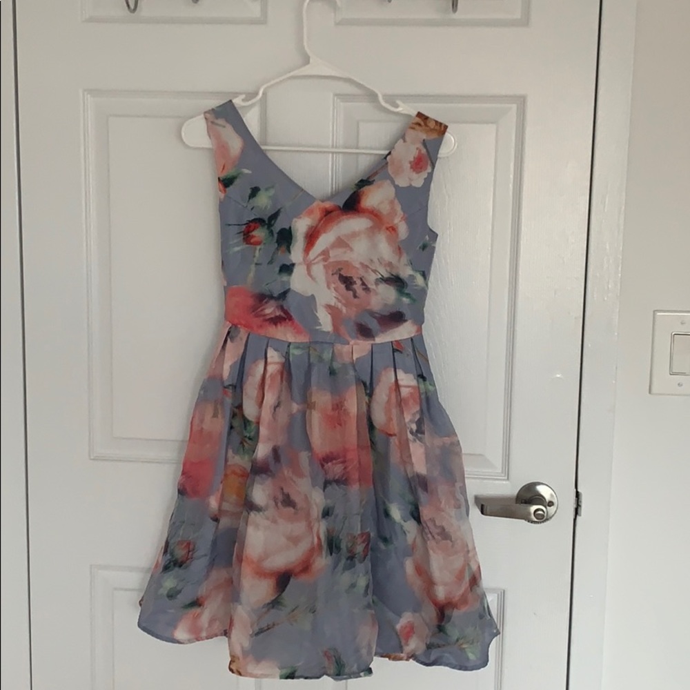 Beautiful floral summer mini dress